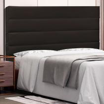 Cabeceira La Italiana Para Cama Box King 195 cm material sintético S04 - D'Rossi Cabeceira La Italiana Para Cama Box King 195 cm material sintético S04 - D'Rossi