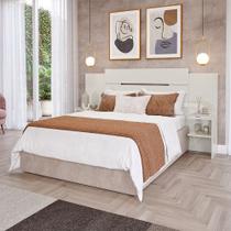 Cabeceira Lisi com Kit 2 Espelhos MDF Cabeceira Lisi com Kit 2 Espelhos MDF