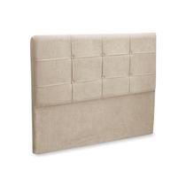 Cabeceira London Para Cama Box Casal 1,95 cm Suede Bege- JS Móveis