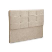 Cabeceira London Para Cama Box King 1,95 cm Suede Bege 1301 - JS Móveis