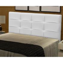 Cabeceira London Para Cama Box Solteiro 0,90 cm Corano Branco 2500 JS Móveis