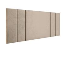 Cabeceira Luana Almofadada Cama Box Casal 1,40 Painel Suspenso Decoração Quarto Estofada - RPM Móveis Cabeceira Luana Almofadada Cama Box Casal 1,40 Painel Suspenso Decoração Quarto Estofada - RPM Móveis