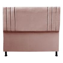 Cabeceira Luna para Cama Box Casal 140 CM Suede Rose