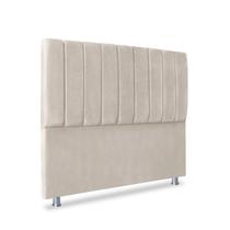 Cabeceira Luxo Estofada Cama Box Queen Carla 160cm