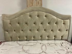 Cabeceira madri 1,40cm - tecido luxo bege 15