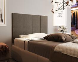 Cabeceira Madrid Estofada Para Cama Box Solteiro 0,90