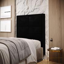 Cabeceira Maia 90 Modulada Estofada N-024 Veludo Preto Aradecor