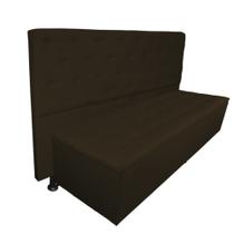 Cabeceira mais Calçadeira Solteiro Juliana 90cm Cama Box Suede - MALTA DECOR