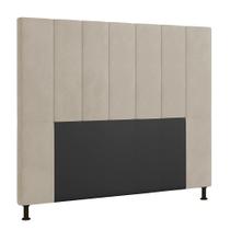 Cabeceira Malibu Para Cama Box Casal 140 cm Suede - D'Rossi