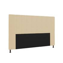 Cabeceira Malibu Para Cama Box Queen 160 cm material sintético Bege - D'Rossi