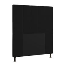 Cabeceira Malibu Para Cama Box Solteiro 90 cm material sintético Preto - D'Rossi