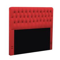 Cabeceira Manu para Cama de Casal Queen 1,60 em Captone Suede Vermelho - MeularDecor