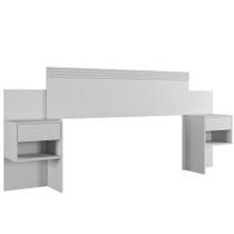 Cabeceira Master Branco 2 Gavetas Benetil Móveis Cabeceira Master Branco 2 Gavetas Benetil Móveis