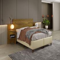 Cabeceira Master Rovere Rustico 2 Gavetas Benetil Móveis Cabeceira Master Rovere Rustico 2 Gavetas Benetil Móveis