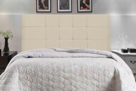 Cabeceira Maveric Estofada Com Botão de Tecido para Cama Box Casal Queen Size 164Cm New Foam