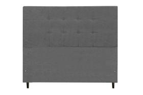Cabeceira Maveric Estofada Com Botão de Tecido para Cama Box Solteiro 94Cm Chumbo