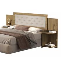 Cabeceira MDF Detalhe Estofado Capitone Regulavél Austria