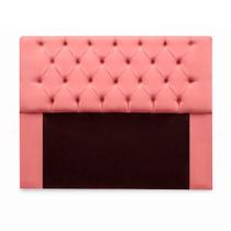 Cabeceira Mirage para Cama Box Casal 140cm com Capitonê Suede - Renascer Decor