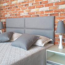 Cabeceira Módena H4 Cinza Linho Queen 160 X 120 Cabeceira Módena H4 Cinza Linho Queen 160 X 120