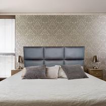 Cabeceira Módena H6 Cinza Suede Liso Queen 160 X 60 Cabeceira Módena H6 Cinza Suede Liso Queen 160 X 60