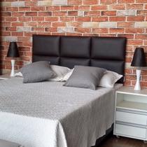 Cabeceira Módena H6 Marrom Queen 160 X 120 Cm Cabeceira Módena H6 Marrom Queen 160 X 120 Cm