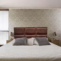 Cabeceira Módena H6 Marrom Suede Liso Queen 160 X 60 Cabeceira Módena H6 Marrom Suede Liso Queen 160 X 60