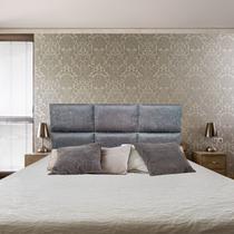 Cabeceira Módena H6 Suede Amassado Cinza Queen 160 X 60 Cabeceira Módena H6 Suede Amassado Cinza Queen 160 X 60