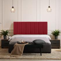 Cabeceira Modulada Adesiva Estofada Carla Casal - Kit 7 Placas