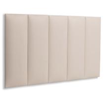 Cabeceira Modulada Adesiva Estofada Solteiro - Kit 5 Placas Cabeceira Modulada Adesiva Estofada Solteiro - Kit 5 Placas