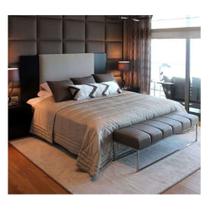 Cabeceira Modulada Adesiva Suede Marrom (1 Placa) Cabeceira Modulada Adesiva Suede Marrom (1 Placa)