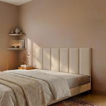 Cabeceira Modulada Alicia 6 Módulos Casal/Queen 100% MDF Linho Premium Cabeceira Modulada Alicia 6 Módulos Casal/Queen 100% MDF Linho Premium