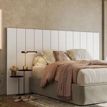 Cabeceira Modulada Cama Box Casal/queen/king 240cm 12 Módulos Aurora Branco Cabeceira Modulada Cama Box Casal/queen/king 240cm 12 Módulos Aurora Branco