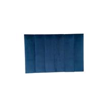 Cabeceira Modulada Cama Solteiro 6 Módulos Azul 15X60Cm