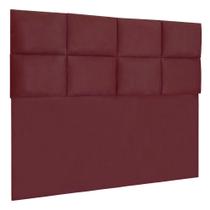 Cabeceira Modulada Casal 1,40m Lorena Suede Marsala - Pallazio