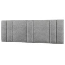 Cabeceira Modulada King 200 Cm Com Led Linho Cinza Vconcept