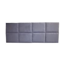 Cabeceira Modulada Suede Cinza 8 Módulos 40X30