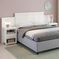 Cabeceira Modular Ajustável Para Cama Queen E Casal Com Criados Inclusos