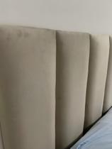 Cabeceira Modular Estofada Sued 60x20cm Retangular Unitária Montável Diversos Modelos