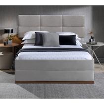 Cabeceira Modular Queen material sintético 6 Módulos 30cm X 60cm