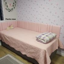 Cabeceira modular solteiro em L trilho - 090x189x050