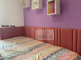 Cabeceira modular solteiro em L trilho - 090x189x050