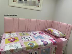 Cabeceira modular solteiro em L trilho - 090x189x050