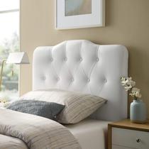 Cabeceira Modway Annabel Tufted Button Faux Leather White Cabeceira Modway Annabel Tufted Button Faux Leather White