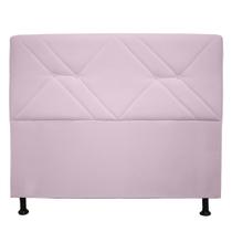 Cabeceira Mônaco 90 cm Suede Rosa Bebê