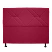 Cabeceira Mônaco 90 cm Suede Vermelho