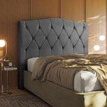 Cabeceira Multifuração Casal - Queen Elegance Veludo - Shop Cabeceira Multifuração Casal - Queen Elegance Veludo - Shop