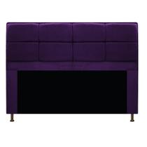 Cabeceira Munique 140 cm Casal Suede Roxo AM Decor