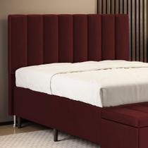 Cabeceira Nashira 140 / N-034 Veludo Bordô