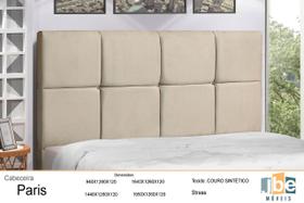 Cabeceira New Paris Estofada Com Botão de Strass para Cama Box Queen Size 164Cm New Foam - JBE Móveis