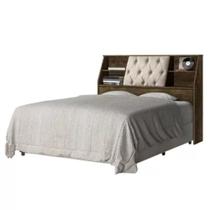 Cabeceira Núbia 1,60 Castanho/Bege Cambel Móveis